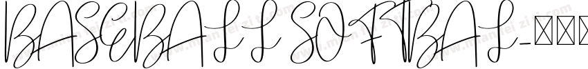 BASEBALL SOFTBAL字体转换